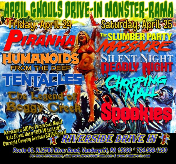 april ghouls Drive-in monster-rama 2020